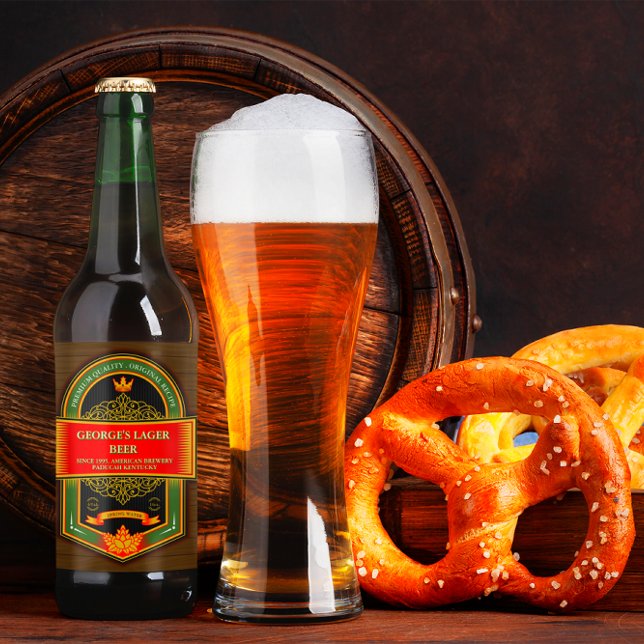 Customize Home Brewed Detailed  Beer Bottle Label (Creator Uploaded)