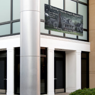 Customize Home Hail Damage Repair Business Fence Banner