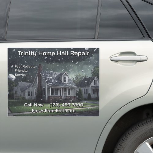Customize Home Hail Damage Repair Business Truck Car Magnet