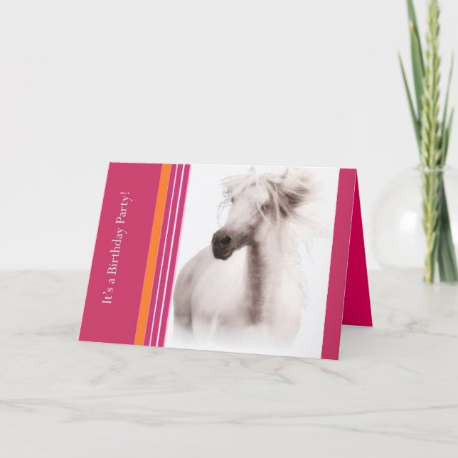 Customize Horse Party Invitations and Cards (Front)