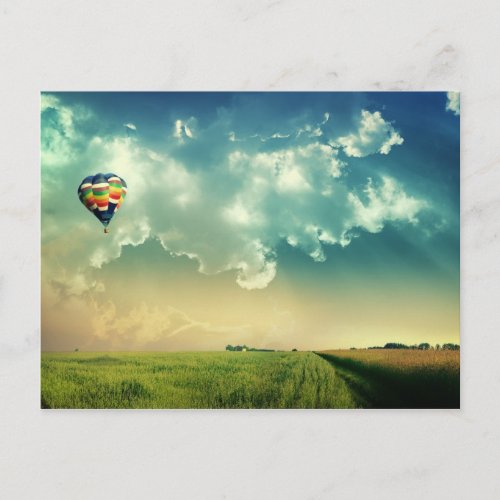 Customize Hot Air Balloon Postcard