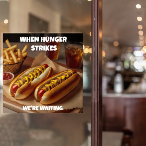 Customize Hotdogs Fries Drink Restaurant Advert   Poster