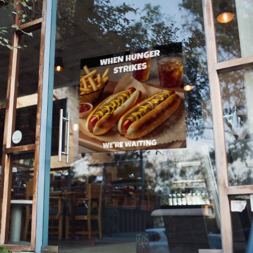 Customize Hotdogs Fries Drink Restaurant Advert  Poster