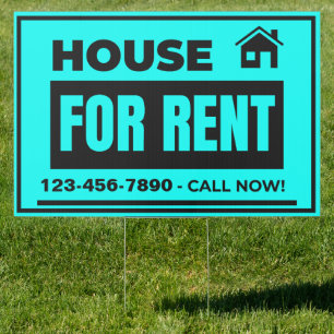 Customize House For Rent Large Yard Sign