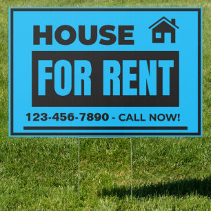 Customize House For Rent Large Yard Sign