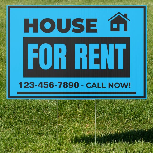 Customize House For Rent Large Yard Sign (Insitu)
