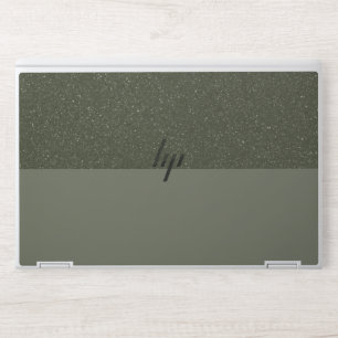 Customize HP Skin: Textured Moss Green Top Laptop Skin