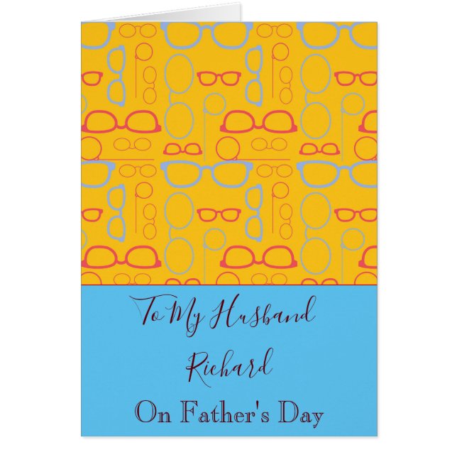 Customize Husband Father's Day Cards (Front)