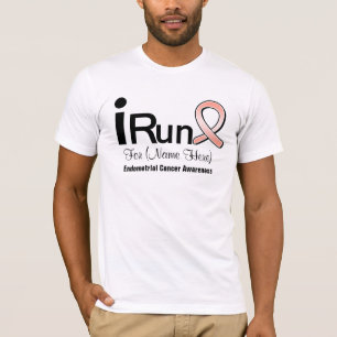 Customize I Run For Endometrial Cancer Awareness T-Shirt