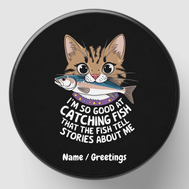 Customize I'm So Good Catching Fish  Mini Candle Favors (Front)