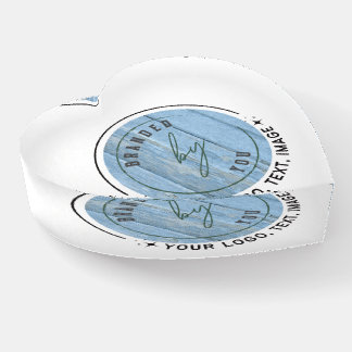 Customize Image | Glass Heart Paperweight