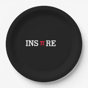 Customize Inspire Pi Day Mathematics Math Geek Paper Plates