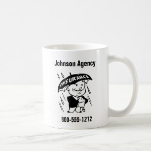 Customize Insurance Agent or Agency 2 Side Coffee Mug