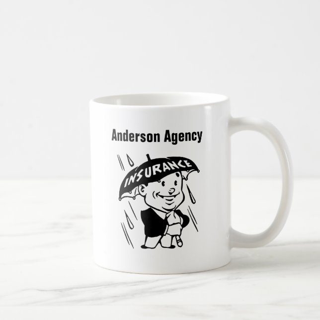 Customize Insurance Agent or Agency Coffee Mug (Right)