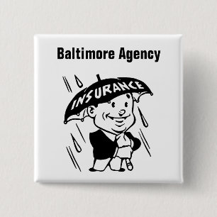 Customize Insurance Agent or Agency Pinback Button