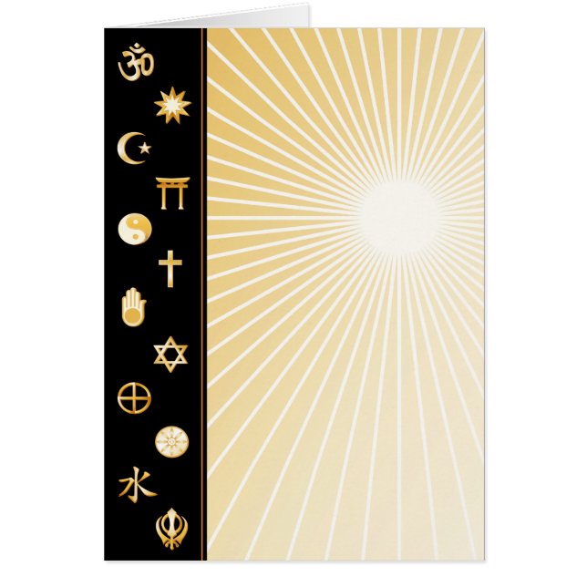 Customize International Faiths Greeting Card (Front)