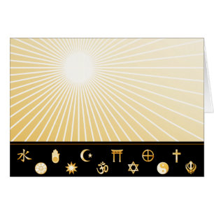 Customize International Faiths Greeting Card