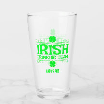 Customize, Irish Drinking Team, Lucky, Shamrock,