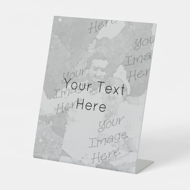 Customize It! Award Plaque Pedestal Sign (Front)