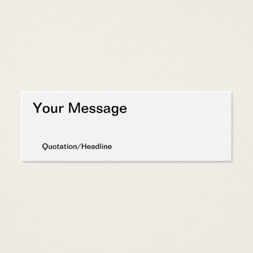 Customizable Customize It! Bookmark Business Cards