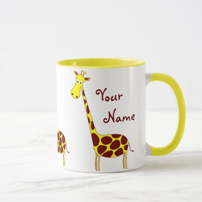 Customize It! Cute Giraffe Design Mug (Right)