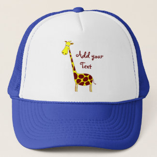 Customize It! Cute Giraffe Design Trucker Hat