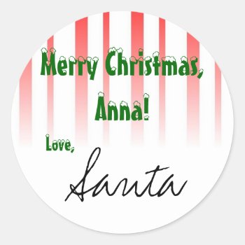 Customize It! From "santa" Gift Tag by CustomizeItbyAAW at Zazzle