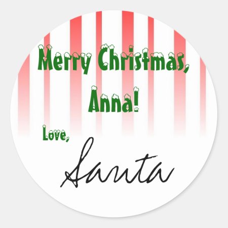 Customize It! From "santa" Gift Tag
