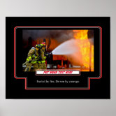Firefighter Courage Poster
