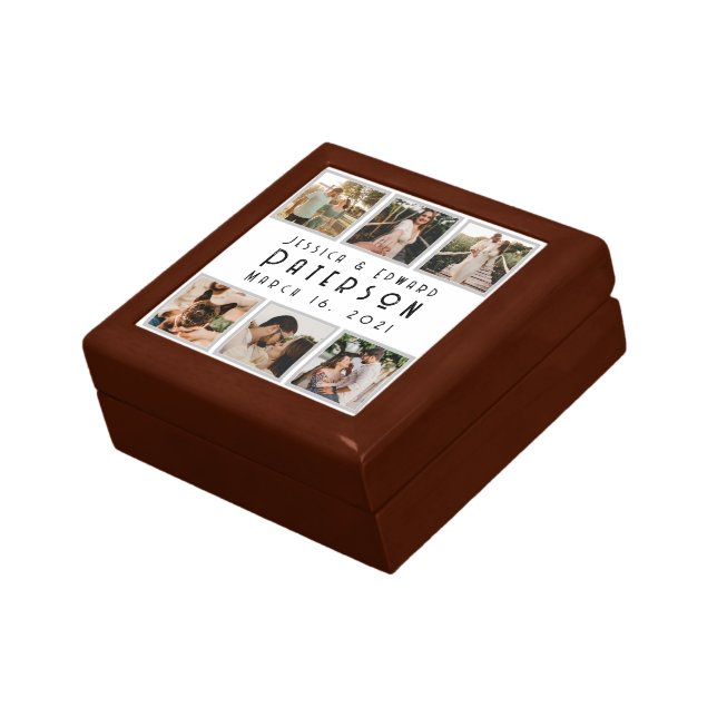 Customize It, Love Photos Modern Personalized Gift Box (Side)
