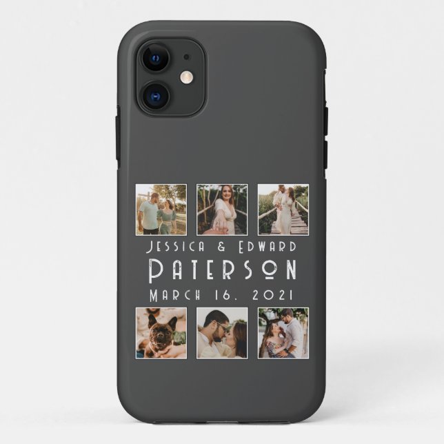 Customize It, Love Photos Modern Personalized Gift Case-Mate iPhone Case (Back)