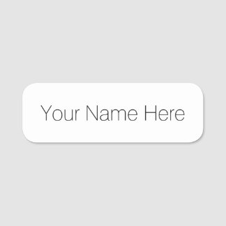 Customize It! Name Tag