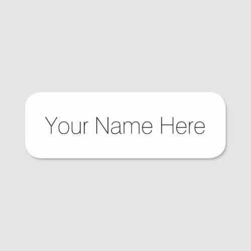 Customize It Name Tag