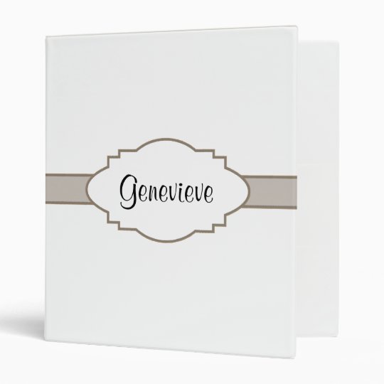 Customize It! Nameplate 3 Ring Binder
