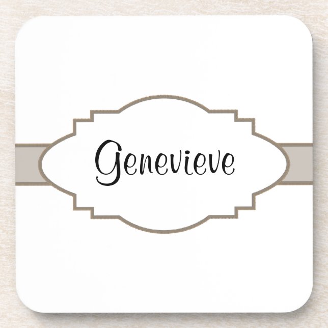 Customize It! Nameplate Drink Coaster (Front)