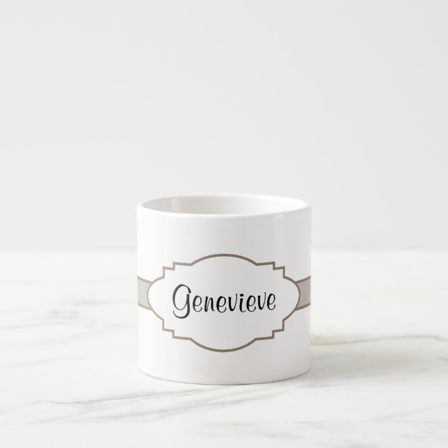 Customize It! Nameplate Espresso Cup (Front)