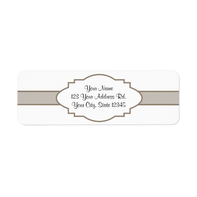 Customize It! Nameplate Label (Front)