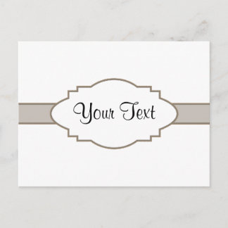 Customize It! Nameplate Postcard