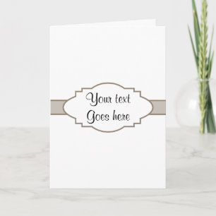 Customize It! Nameplate Thank You Card
