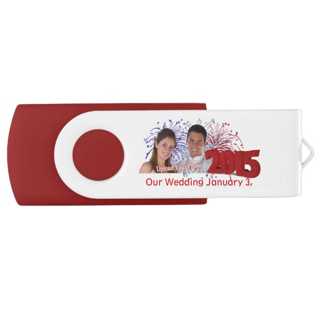 Customize It! Our Wedding Memories USB Flash Drive (Front)