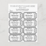 Customize It! Raffle Tickets Postcard