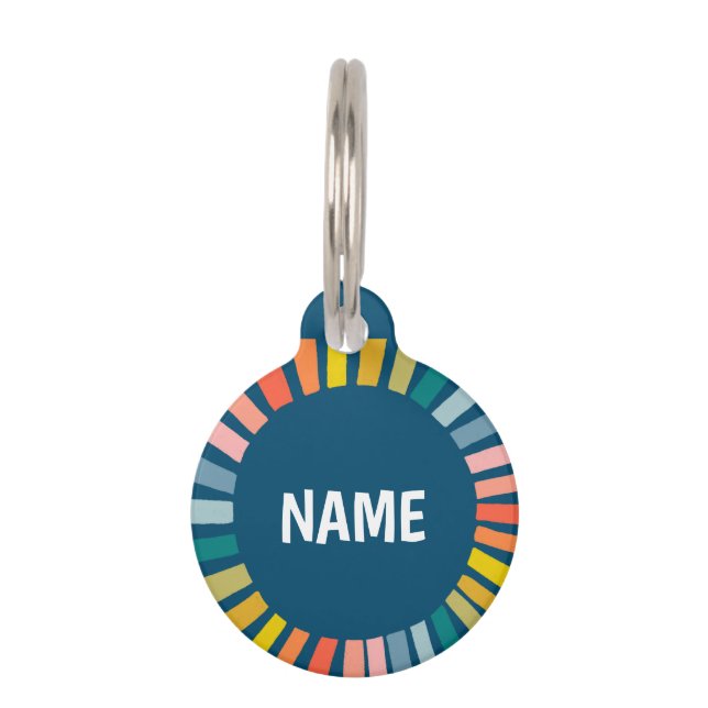 CUSTOMIZE IT Rainbow Ring Name Tag  ID (Front)