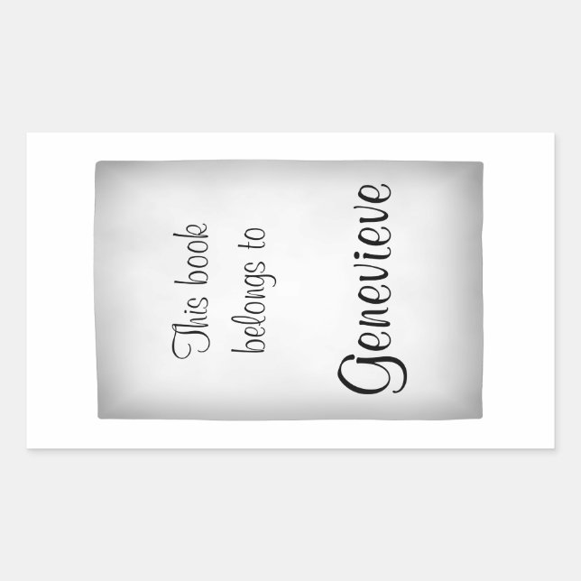 Customize It! Solid Pattern Base Rectangular Sticker (Front)