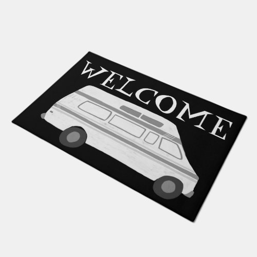 Customize it WELCOME Camper Vintage Vanlife RV Doormat