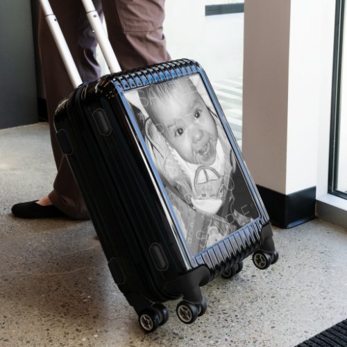Customize it with Your black and white Photo Luggage