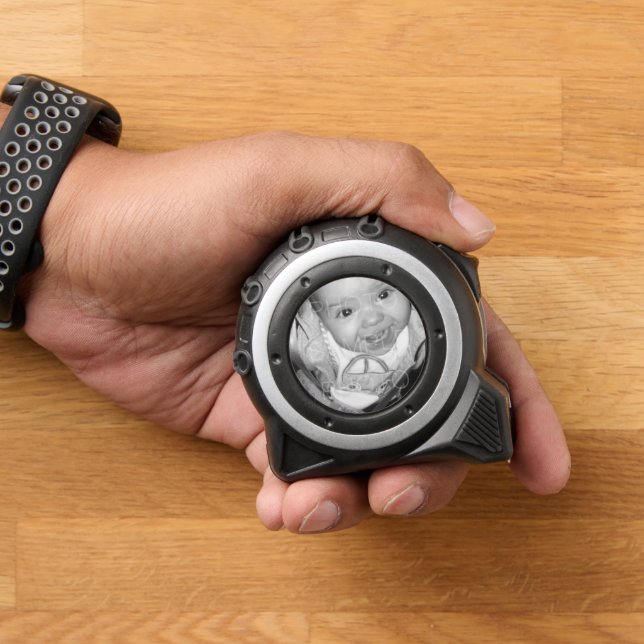 Customize it with Your Black and White photo Tape Measure (Home)
