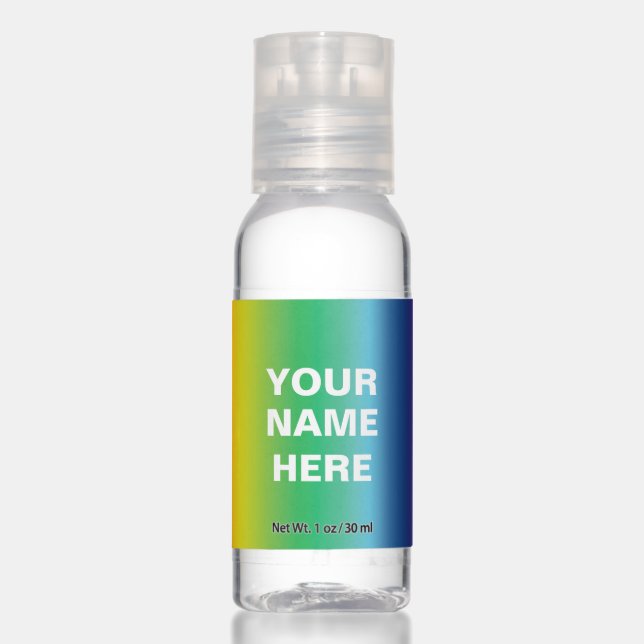 Customize it with your name - Travel Bottle Set Hand Sanitizer (Front)