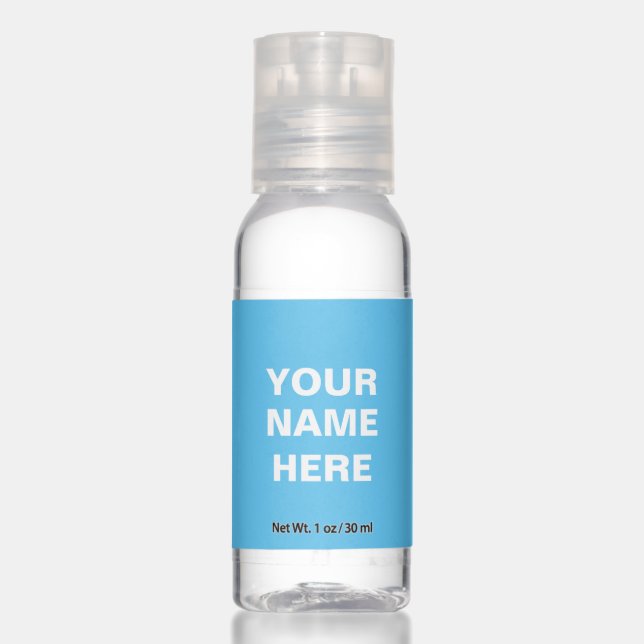 Customize it with your name - Travel Bottle Set Hand Sanitizer (Front)