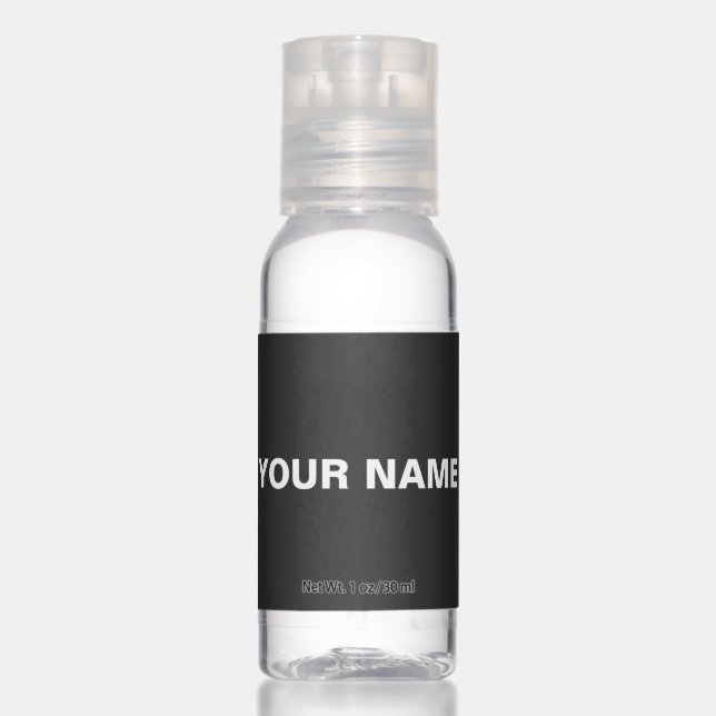 Customize it with your name - Travel Bottle Set Hand Sanitizer (Front)