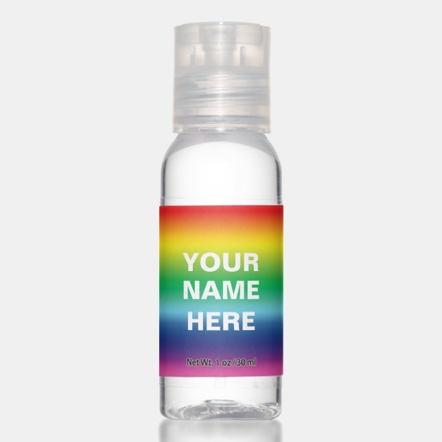 Customize it with your name - Travel Bottle Set Hand Sanitizer (Front)